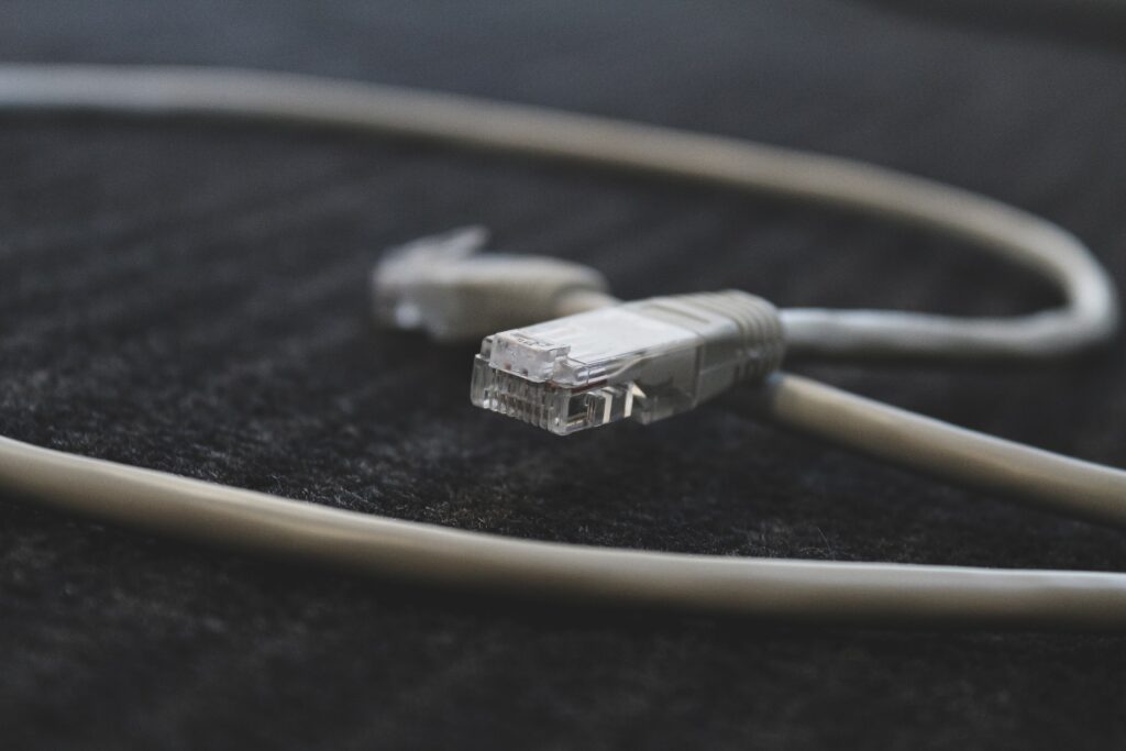 ethernet cable connecting